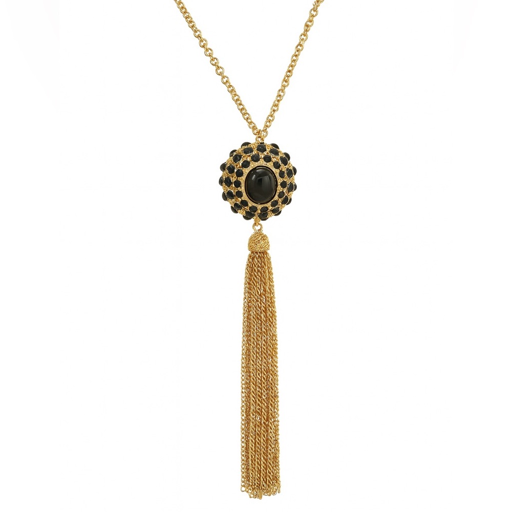 Midnight Glamour Tassel Jewelry Set